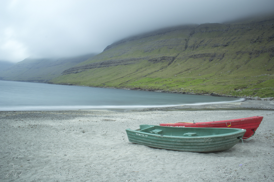 Beach on the island of Esturoy